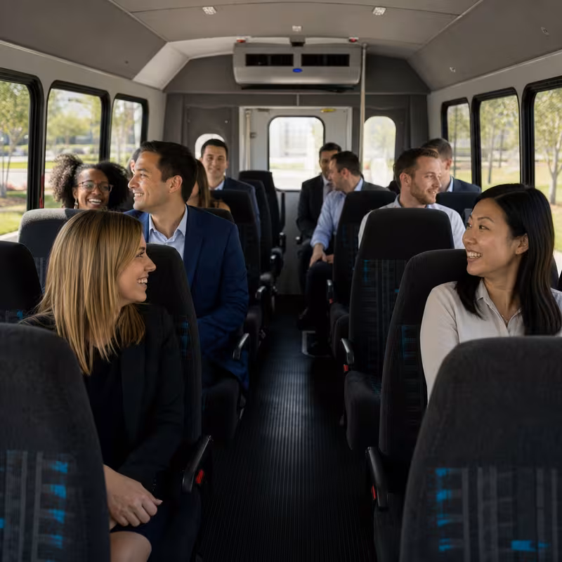 Black Mercedes Sprinter van staged for an Jersey City Corporate Transportation group