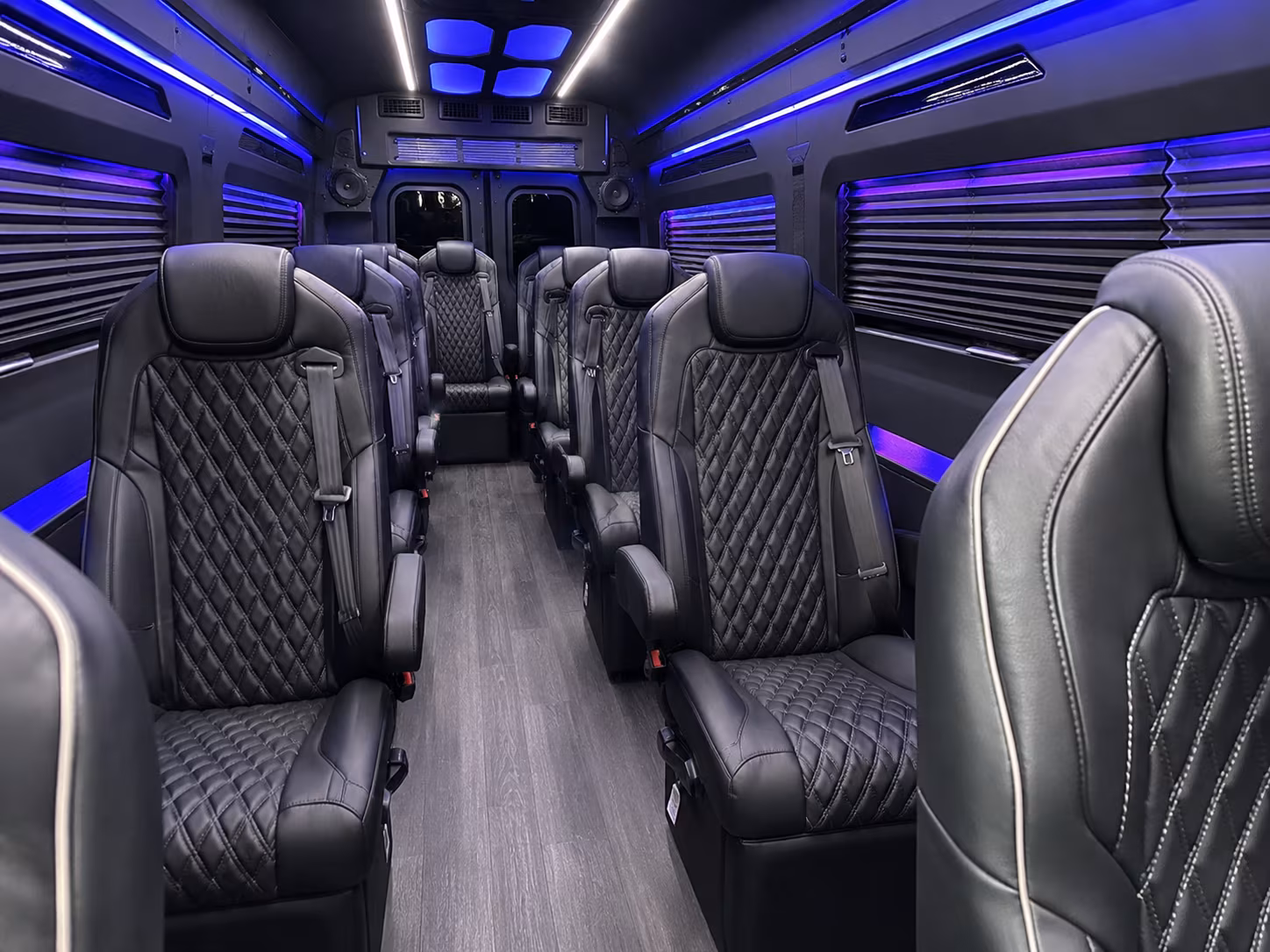 Jersey City Airport Shuttle & Transportation party bus interior