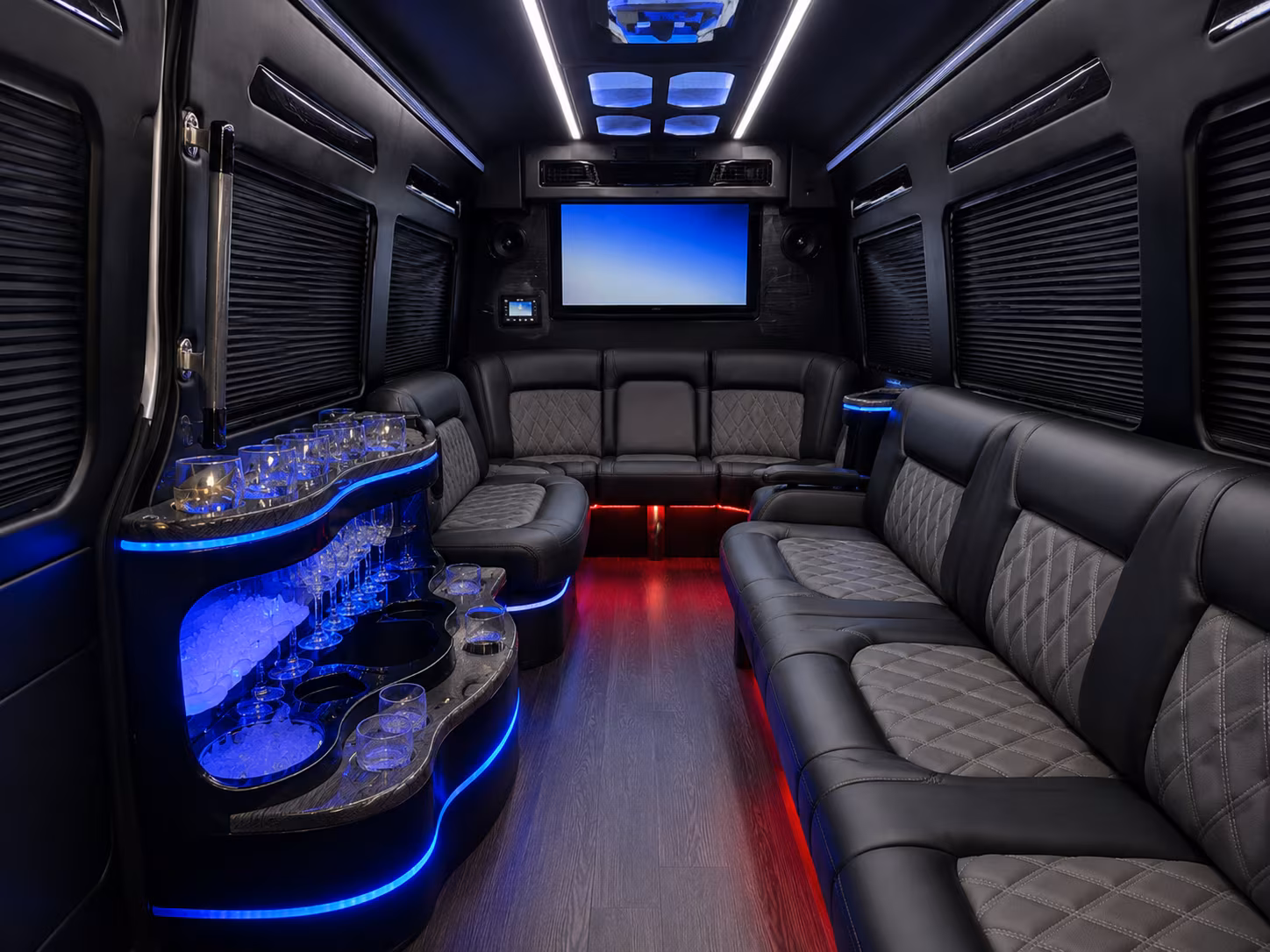 Jersey City Corporate Transportation party bus exterior