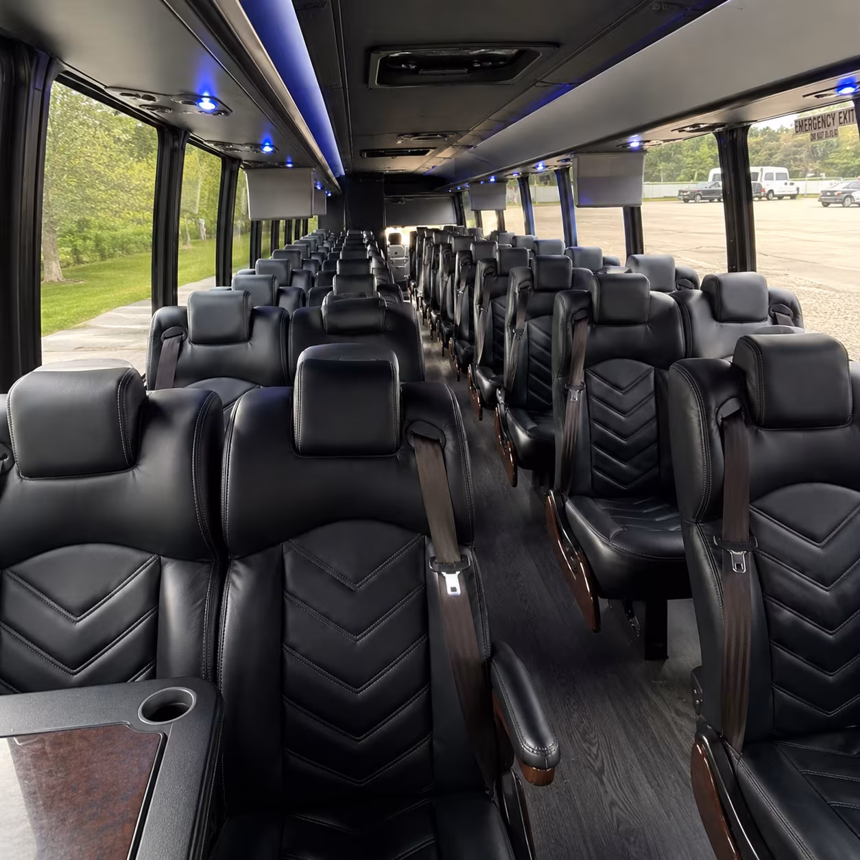 Jersey City Corporate Transportation party bus interior