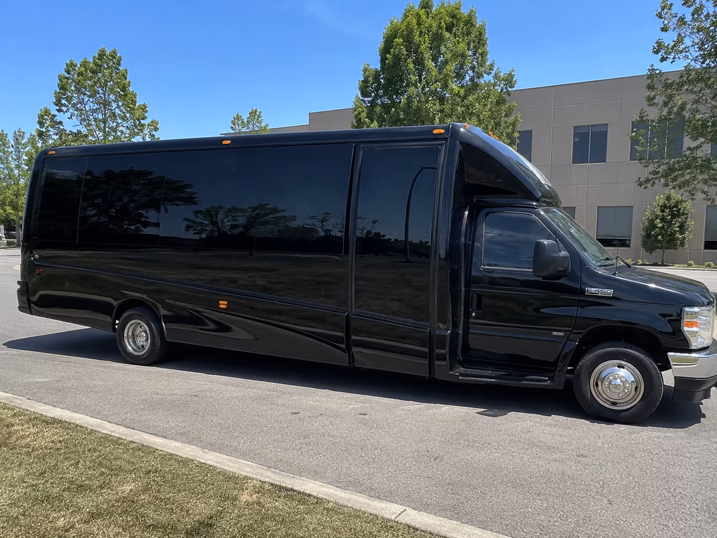 Jersey City Private Event Transportation party bus exterior