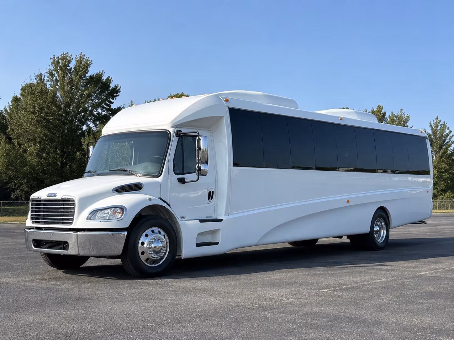 Jersey City Private Event Transportation party bus exterior