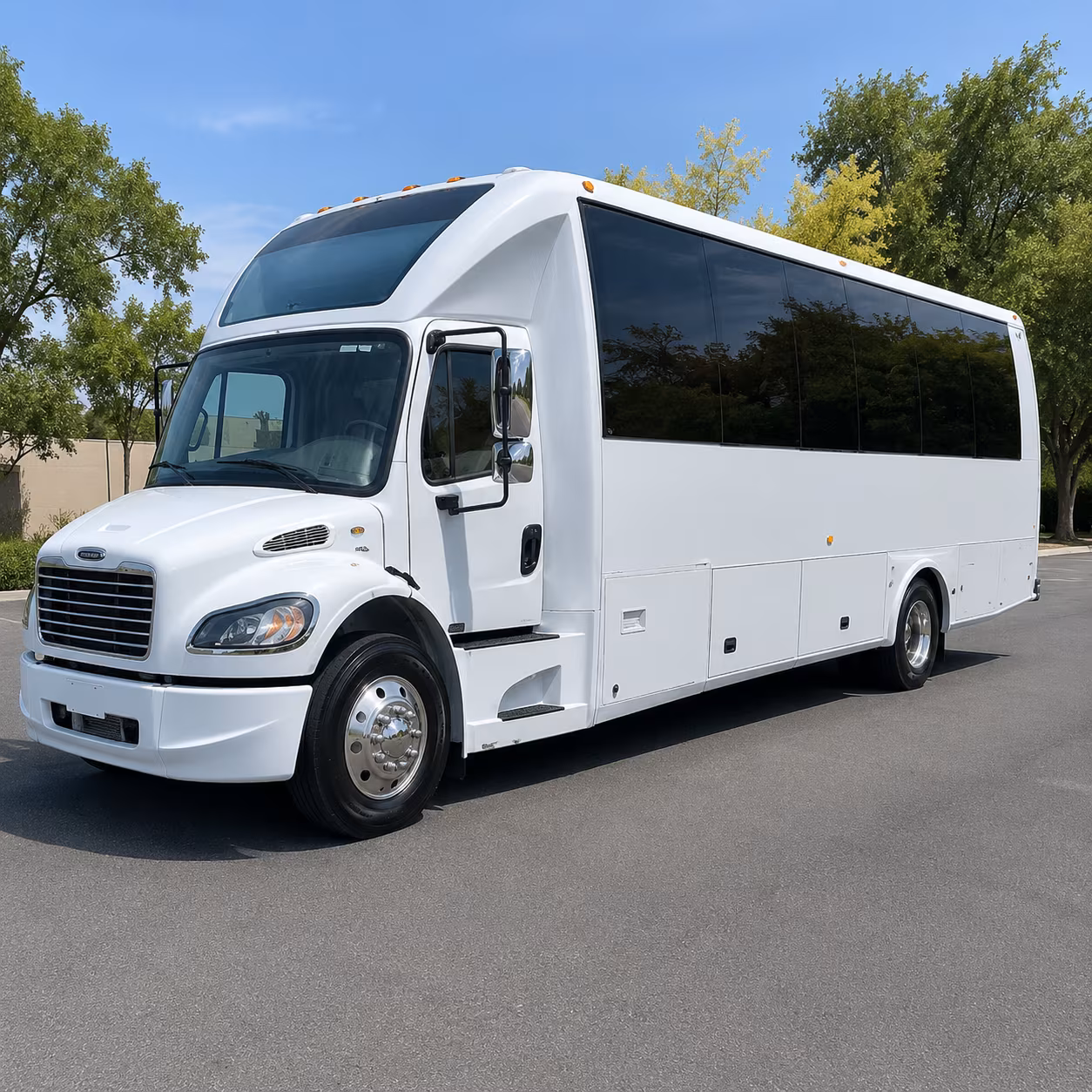 Jersey City Private Event Transportation party bus exterior