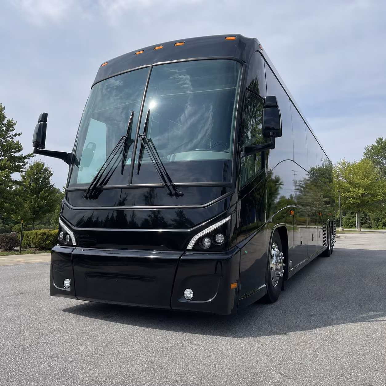 Jersey City School Event Transportation party bus exterior