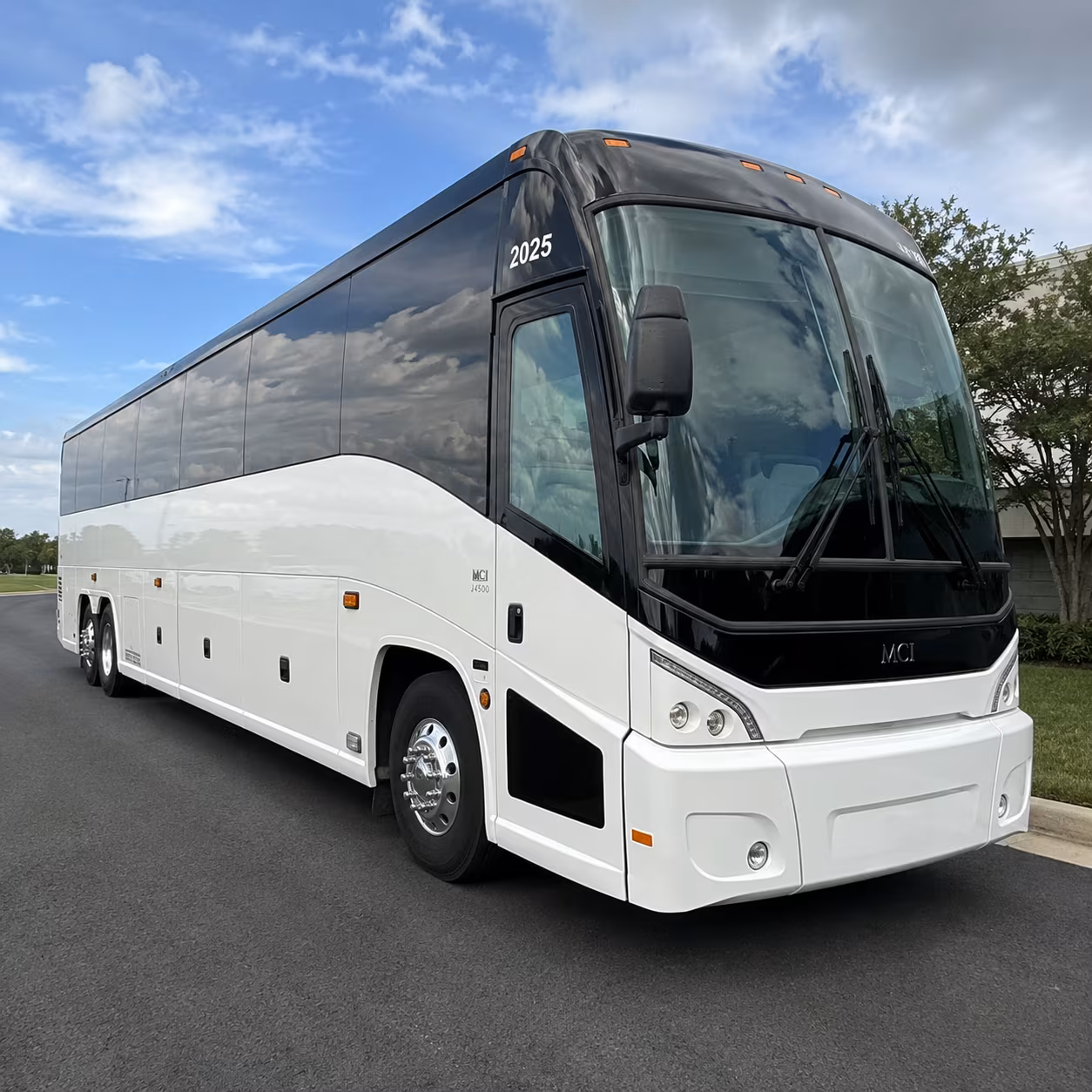 Jersey City School Event Transportation party bus exterior