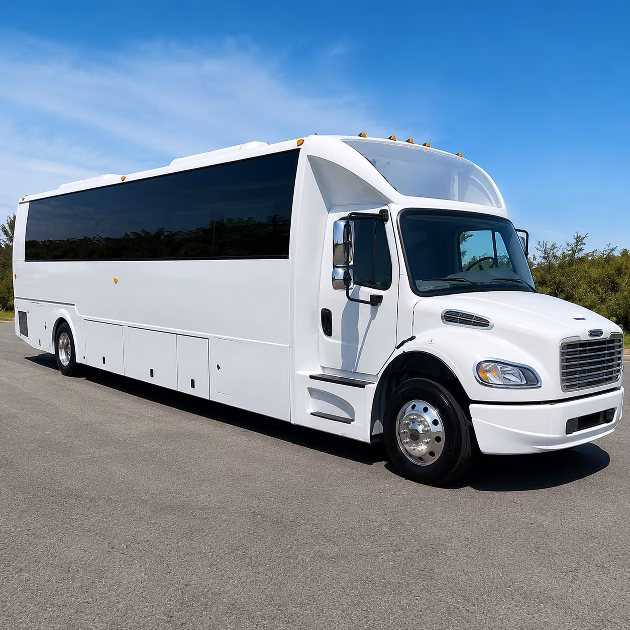 Jersey City Sporting Event Transportation party bus exterior