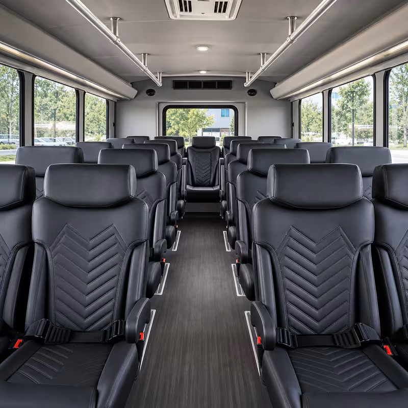 15-35 Passenger Minibus Interior